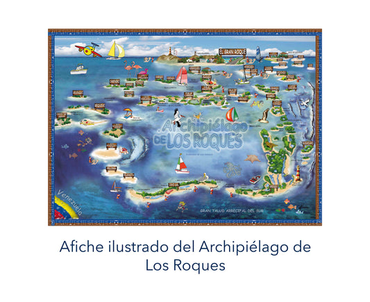 Afiche Del Archipielago de Los Roques